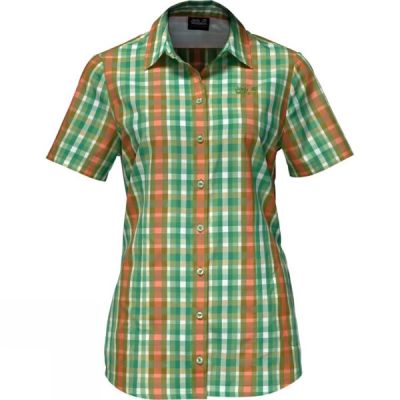 Camisa Jack Wolfskin Fairford Mujer - Verde - Chile QTH015879